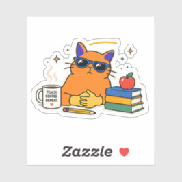grappig ontwerp voor waardering van leraren sticker