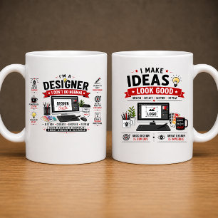 Grappig Ontwerper Mok Ontwerp Grafisch Ontwerper