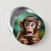 Grappig - Ontworpen voor mensen met dyslexie Ronde Button 7,6 Cm (Voorkant /achterkant)