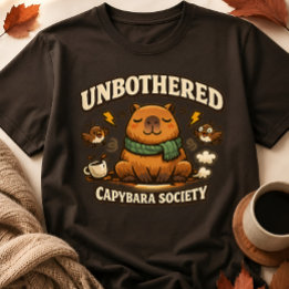 Grappig Onverstoorbaar Capybara Maatschappij T-Shi T-shirt