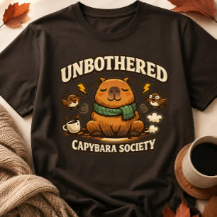 Grappig Onverstoorbaar Capybara Maatschappij T-Shi T-shirt
