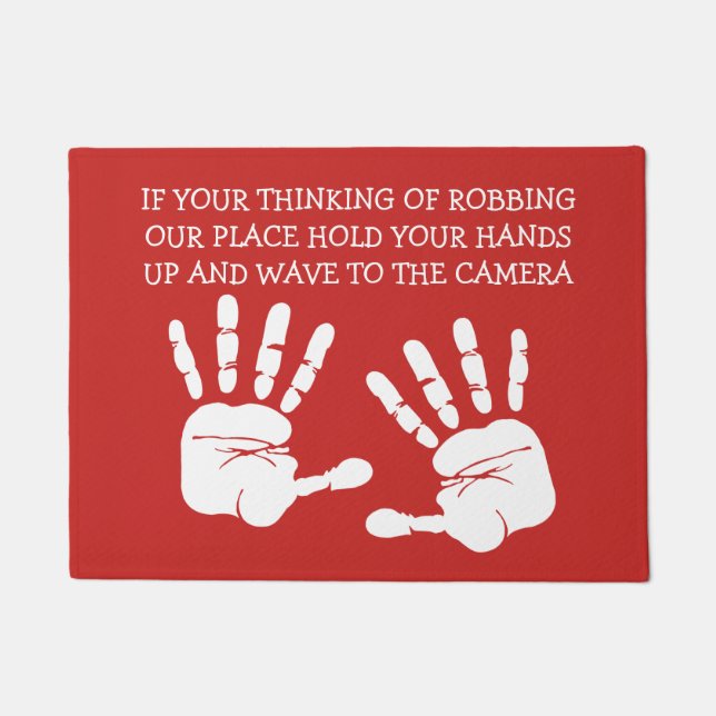 Grappig onwelkome Vloermatten van Security Joke Deurmat (Voorkant)