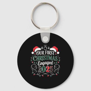 Grappig Onze Eerste Kerst Verloving 2025 Koppel Py Sleutelhanger