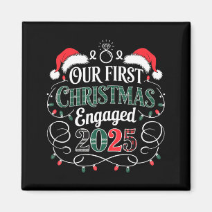 Grappig Onze Eerste Kerst Verloving 2025 Koppels P Magneet