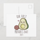 Grappig onze eerste Moederdag Feestdagenkaart (Voorkant / Achterkant)