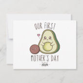 Grappig onze eerste moederdag feestdagenkaart (Achterkant)