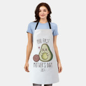 Grappig onze eerste Moederdag Schort (Gedragen)