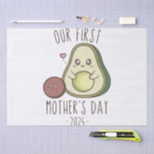 Grappig onze eerste Moederdag Tissuepapier (Craft)