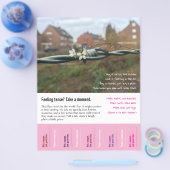 Grappig, onzin vers met Tear-Off Tabs Flyer (Enkel)