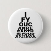 Grappig oogbeeld ronde button 5,7 cm (Voorkant)