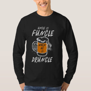 Grappig oom is schimmel als hij een druppelbier dr t-shirt