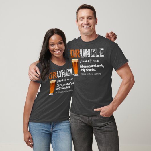 Grappig oomdruncle Definitie als een normaal T-shirt (Unisex)