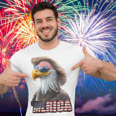 Grappig op 4 juli: American Bald Eagle en Mullet T-shirt