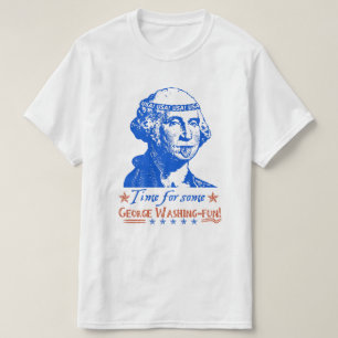 Grappig op 4 juli George Washington Humor Summer T-shirt