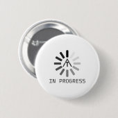 Grappig op (Appalachian Trail) in uitvoering Ronde Button 5,7 Cm (Voorkant /achterkant)