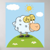 Grappig op een Poster op een heuvel (Voorkant)