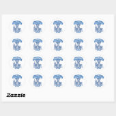 Grappig op feiten gebaseerd medisch geraamte humor ronde sticker (Vel)