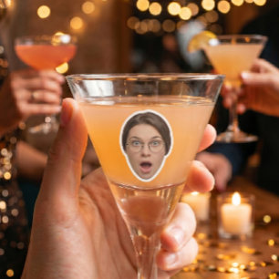 Grappig op maat gemaakte gezicht vrijgezellenfeest sticker