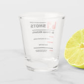 GRAPPIG! 🍋🟩 Op maat gemaakte grap-recept shotgl Shot Glas (Achterkant)