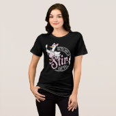 Grappig op weg om de boel op te stoken Tri-Blend shirt (Voorkant volledig)