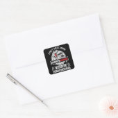 Grappig Opa Dinosaur Geschenk Grandpasaurus Dino Vierkante Sticker (Envelop)