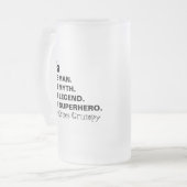 Grappig Opa Grumpy Man Myth Legend Matglas Bierpul (Voorkant links)