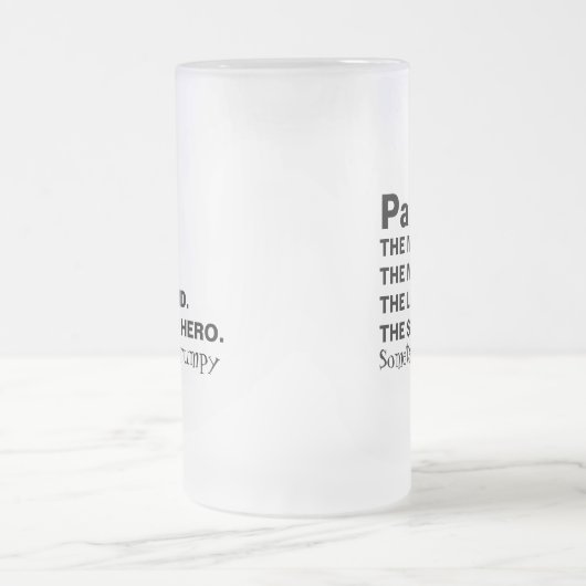 Grappig Opa Grumpy Man Myth Legend Matglas Bierpul (Center)