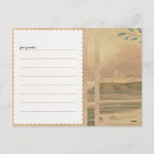 Grappig Opa Six Pack Briefkaart - Vaderdag (Achterkant)