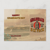 Grappig Opa Six Pack Briefkaart - Vaderdag (Voorkant)