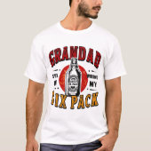 Grappig Opa Six Pack T-shirt -Vaderdag Beer Gift (Voorkant)