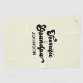 Grappig opa Vaderdag cadeau voor grootvader Golfhanddoek (Horizontaal)
