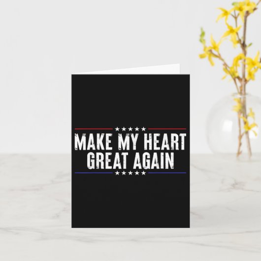 Grappig Open Hart Chirurgie Herstel-Maak Mijn Hart Kaart (Gele Bloem)