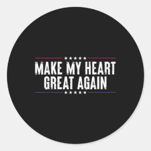Grappig Open Hart Chirurgie Herstel-Maak Mijn Hart Ronde Sticker