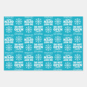 Grappig - Open niet voor Kerstmis Inpakpapier Vel (Voorkant 2)