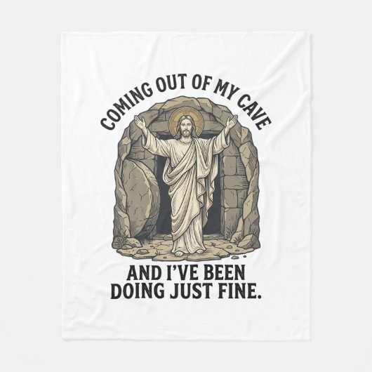 Grappig Opgstanding Grotten Vintage Gravure Shirt Fleece Deken (Voorkant)