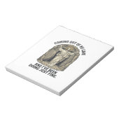 Grappig Opgstanding Grotten Vintage Gravure Shirt  Notitieblok (Linkerzijde)