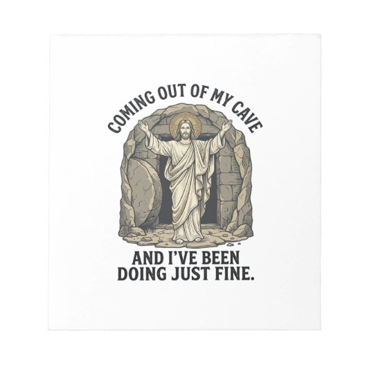 Grappig Opgstanding Grotten Vintage Gravure Shirt  Notitieblok (Voorkant)