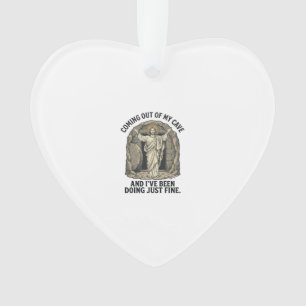 Grappig Opgstanding Grotten Vintage Gravure Shirt  Ornament