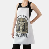 Grappig Opgstanding Grotten Vintage Gravure Shirt  Schort (Insitu)