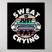 Grappig opheffen van gyroscoopgewicht poster (Voorkant)