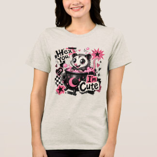 Grappig Opossum Hex You, I'm Cute Shirt