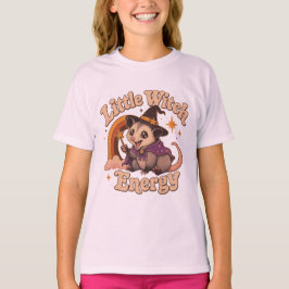 Grappig Opossum Little Witch Energie T-shirt