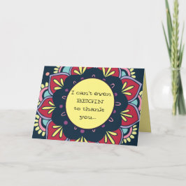 Grappig/oprecht bedankt