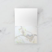 Grappig opschepende baby's in de boomkunst notitiekaartje (Binnen)