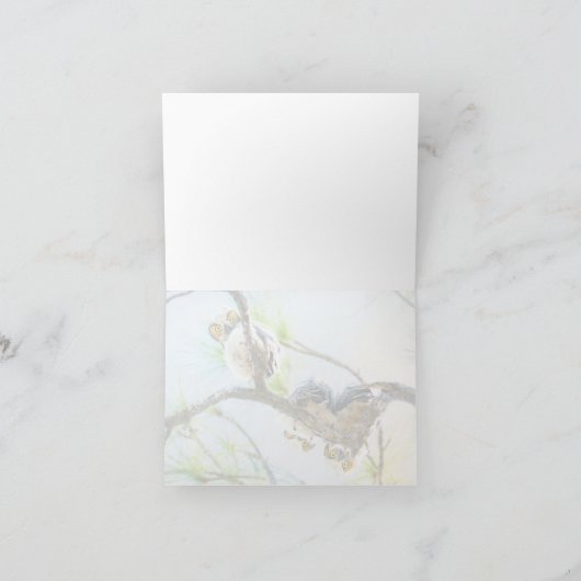 Grappig opschepende baby's in de boomkunst notitiekaartje (Binnen)