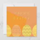 Grappig Oranje Abstract geometrische eieren - aang (Voorkant)