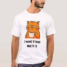 Grappig Oranje Cat T-shirt