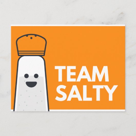 Grappig Oranje en Wit Briefkaart (Voorkant)