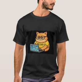 Grappig Oranje Katten T-shirt voor Programmeurs
