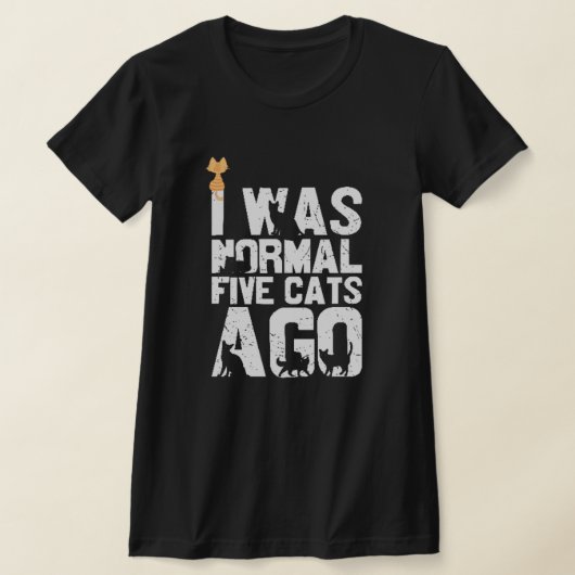 Grappig oranje kattenliefhebber... ik was normaal  t-shirt (Laagn)